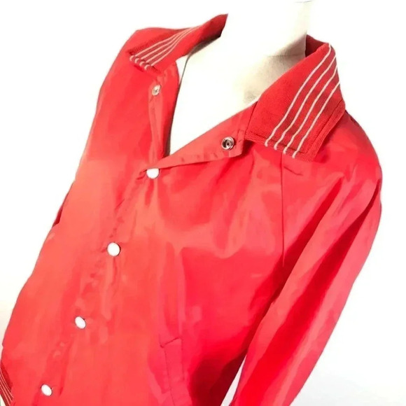 ❤️ VTG 80s Bonwitt Canada Track Jacket Snap - Picture 4 of 6